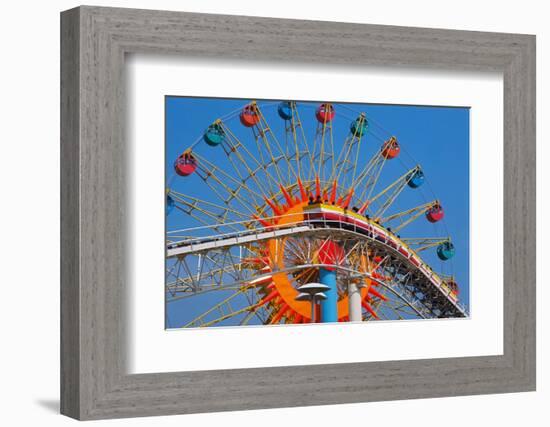 Ferris Wheel and Roller Coaster at Expo 1970-null-Framed Photographic Print