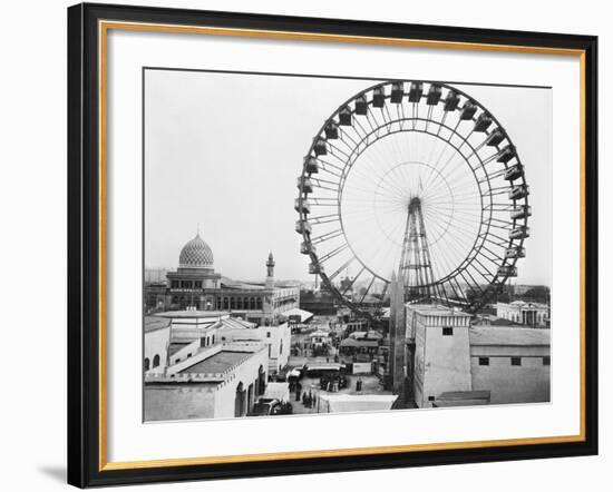 Ferris Wheel at Chicago Exposition-null-Framed Photographic Print