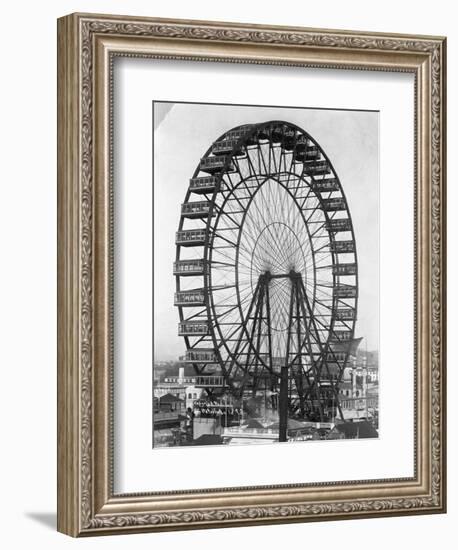 Ferris Wheel at Chicago Exposition-null-Framed Photographic Print