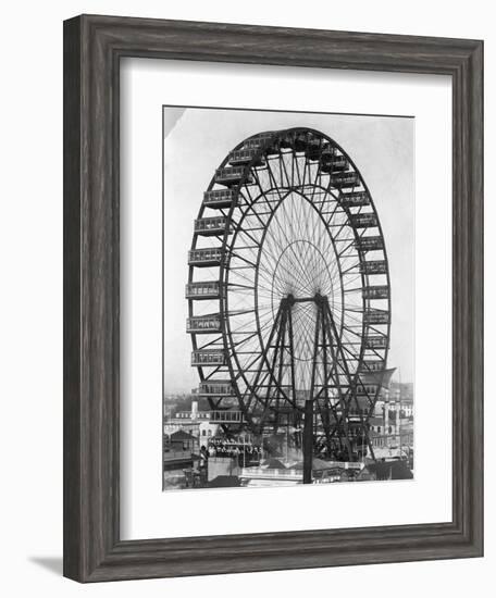 Ferris Wheel at Chicago Exposition-null-Framed Photographic Print