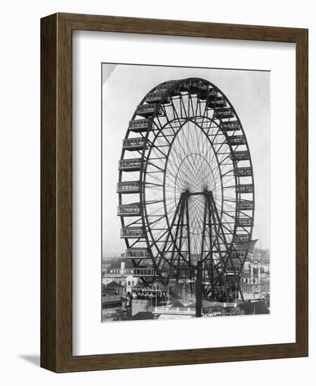 Ferris Wheel at Chicago Exposition-null-Framed Photographic Print