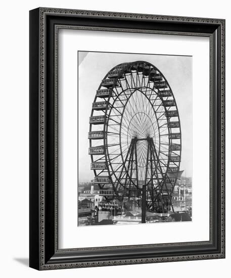 Ferris Wheel at Chicago Exposition-null-Framed Photographic Print