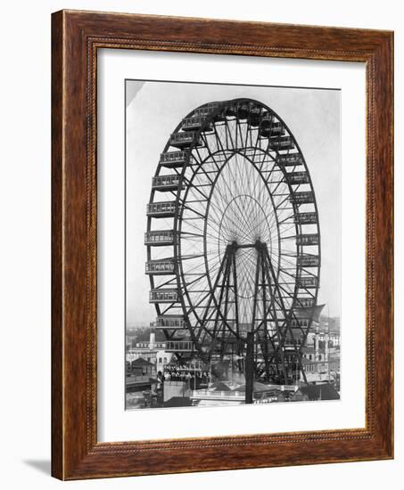 Ferris Wheel at Chicago Exposition-null-Framed Photographic Print