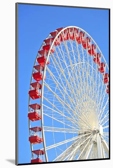 Ferris Wheel at Navy Pier, Chicago-soupstock-Mounted Photographic Print