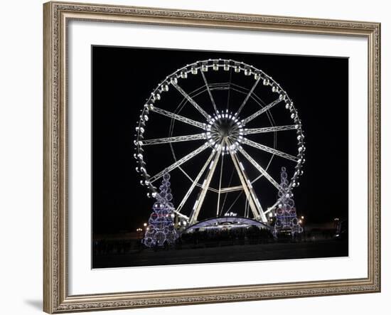 Ferris Wheel at Place De La Concorde, Paris, France, Europe-Godong-Framed Photographic Print