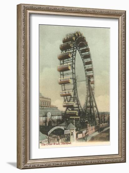 Ferris Wheel, Blackpool, England-null-Framed Art Print