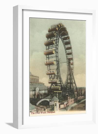 Ferris Wheel, Blackpool, England-null-Framed Art Print