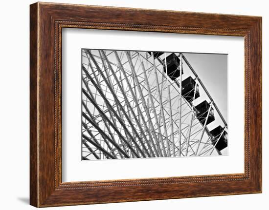 Ferris Wheel Bw-John Gusky-Framed Photographic Print