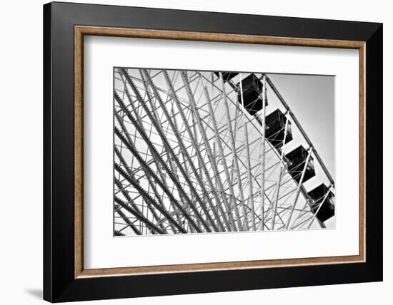 Ferris Wheel Bw-John Gusky-Framed Photographic Print