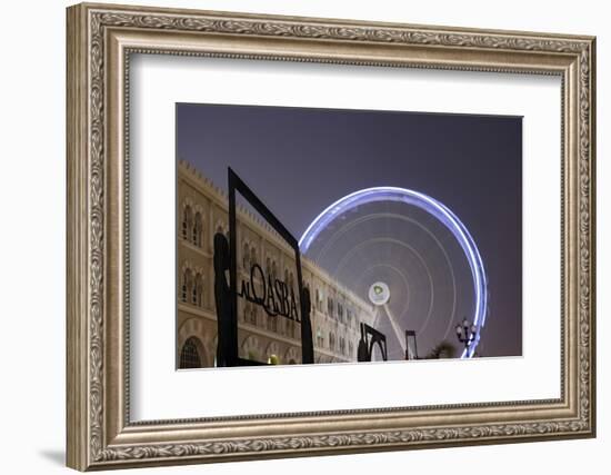 Ferris Wheel 'Eye of the Emirates' at the Amusement Park 'Al Qasba', Emirate of Sharjah-Axel Schmies-Framed Photographic Print