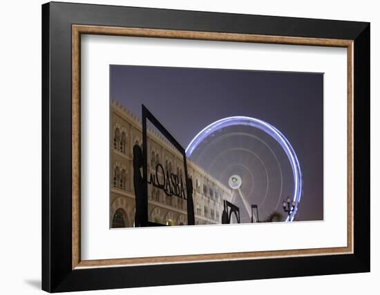 Ferris Wheel 'Eye of the Emirates' at the Amusement Park 'Al Qasba', Emirate of Sharjah-Axel Schmies-Framed Photographic Print