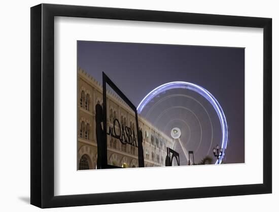 Ferris Wheel 'Eye of the Emirates' at the Amusement Park 'Al Qasba', Emirate of Sharjah-Axel Schmies-Framed Photographic Print