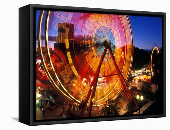 Ferris Wheel in the Family Fun Center at Waterfront Park, Portland, Oregon, USA-Janis Miglavs-Framed Premier Image Canvas