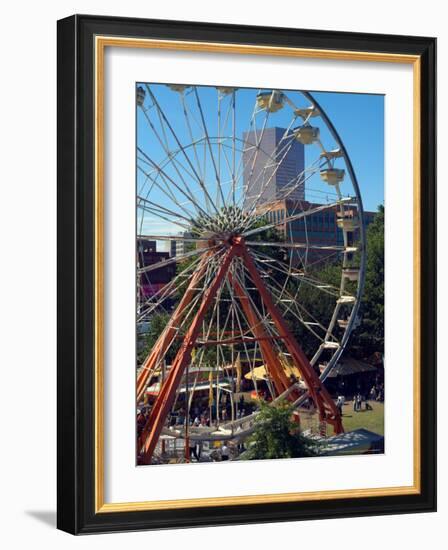 Ferris Wheel in the Family Fun Center at Waterfront Park, Portland, Oregon, USA-Janis Miglavs-Framed Photographic Print