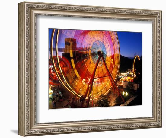Ferris Wheel in the Family Fun Center at Waterfront Park, Portland, Oregon, USA-Janis Miglavs-Framed Photographic Print