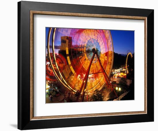 Ferris Wheel in the Family Fun Center at Waterfront Park, Portland, Oregon, USA-Janis Miglavs-Framed Photographic Print