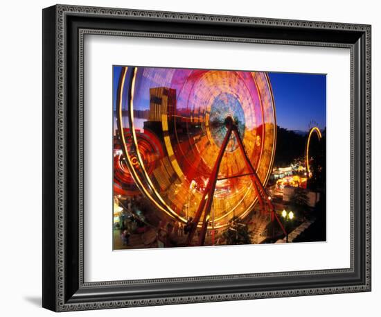 Ferris Wheel in the Family Fun Center at Waterfront Park, Portland, Oregon, USA-Janis Miglavs-Framed Photographic Print