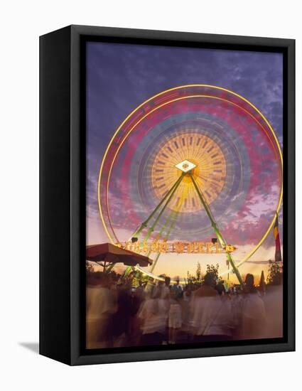 Ferris Wheel Motion, California State Fair, Sacramento, California-Mark Gibson-Framed Premier Image Canvas
