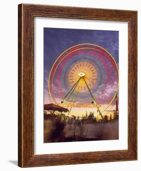 Ferris Wheel Motion, California State Fair, Sacramento, California-Mark Gibson-Framed Photographic Print