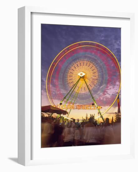 Ferris Wheel Motion, California State Fair, Sacramento, California-Mark Gibson-Framed Photographic Print