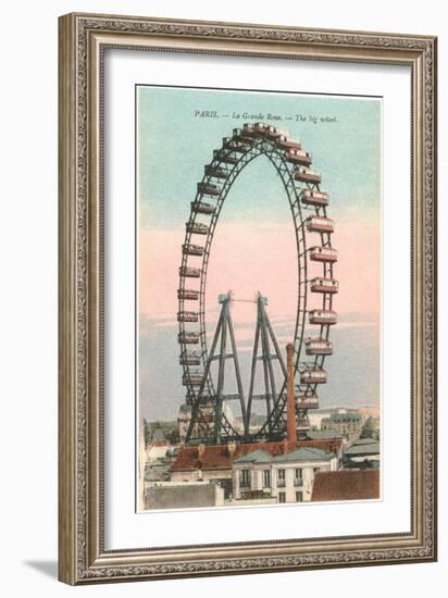 Ferris Wheel, Paris, France-null-Framed Art Print