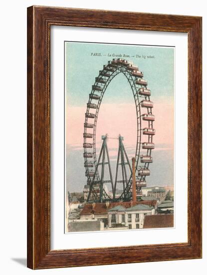 Ferris Wheel, Paris, France-null-Framed Art Print