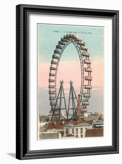 Ferris Wheel, Paris, France-null-Framed Art Print