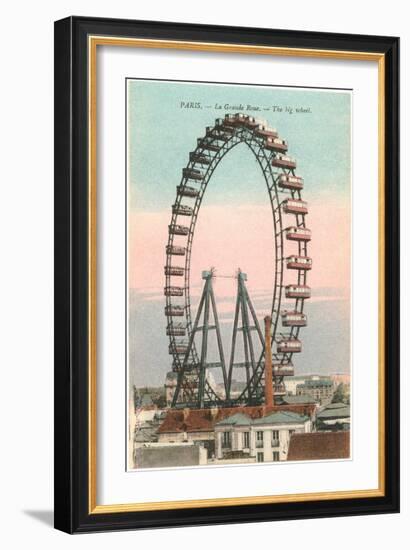 Ferris Wheel, Paris, France-null-Framed Art Print