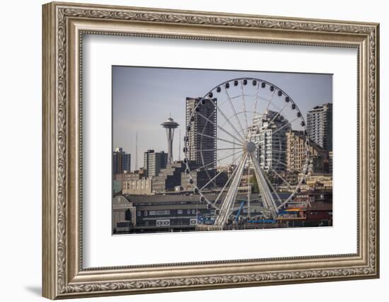 Ferris Wheel, Seattle-Aaron Matheson-Framed Photographic Print