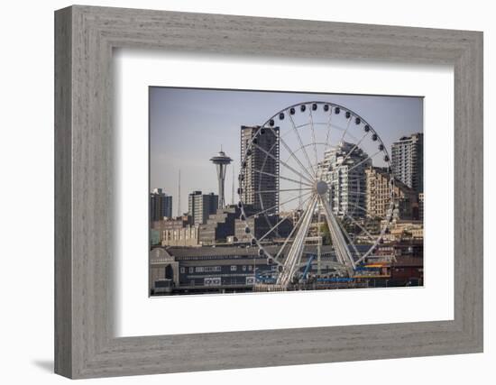 Ferris Wheel, Seattle-Aaron Matheson-Framed Photographic Print