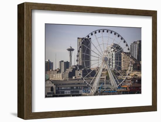 Ferris Wheel, Seattle-Aaron Matheson-Framed Photographic Print