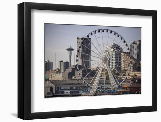 Ferris Wheel, Seattle-Aaron Matheson-Framed Photographic Print