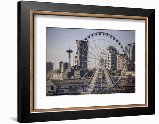 Ferris Wheel, Seattle-Aaron Matheson-Framed Photographic Print