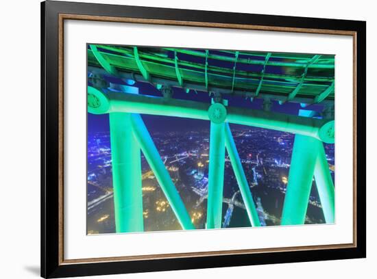 Ferris Wheel Structure Near Top of 600 Meter Canton Tower, Observation Deck, Guangzhou, China-Stuart Westmorland-Framed Photographic Print