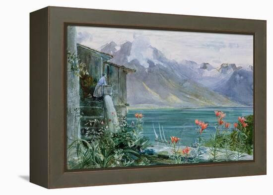 Ferritet, Lake Geneva, 1882-John William Inchbold-Framed Premier Image Canvas