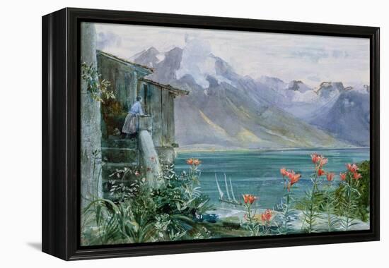 Ferritet, Lake Geneva, 1882-John William Inchbold-Framed Premier Image Canvas