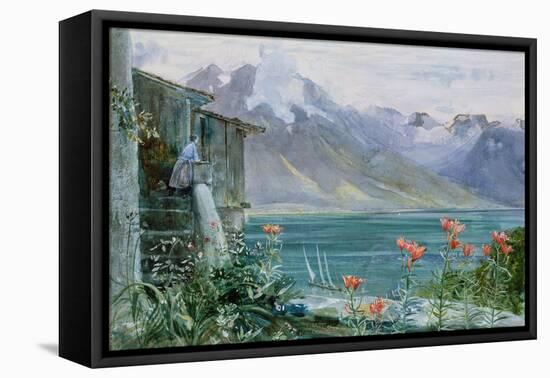 Ferritet, Lake Geneva, 1882-John William Inchbold-Framed Premier Image Canvas