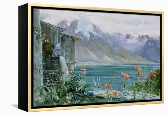 Ferritet, Lake Geneva, 1882-John William Inchbold-Framed Premier Image Canvas