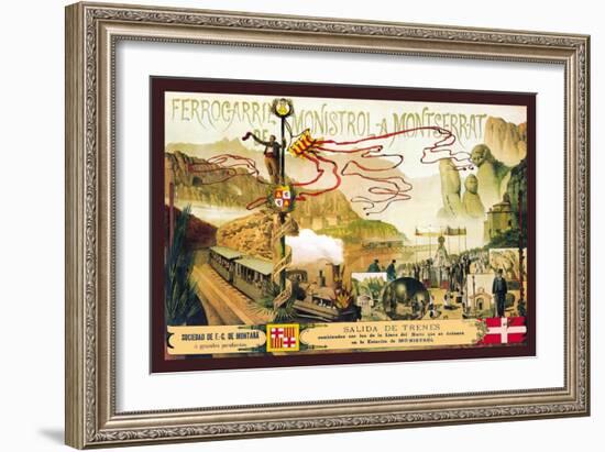 Ferrocaril de Monistrol a Montserrat-J. Ottmann-Framed Art Print