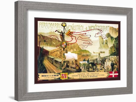 Ferrocaril de Monistrol a Montserrat-J. Ottmann-Framed Art Print