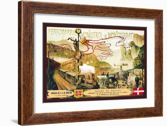 Ferrocaril de Monistrol a Montserrat-J. Ottmann-Framed Art Print