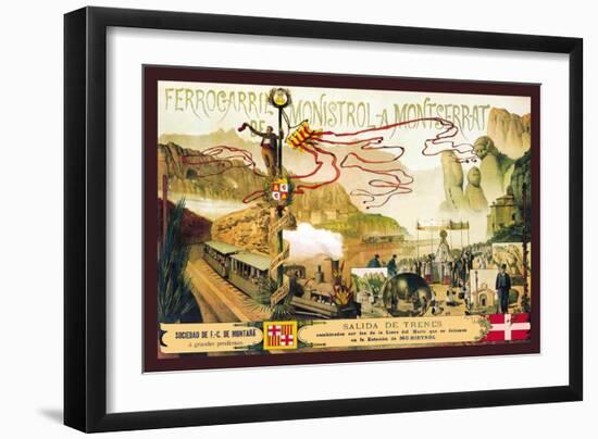 Ferrocaril de Monistrol a Montserrat-J. Ottmann-Framed Art Print