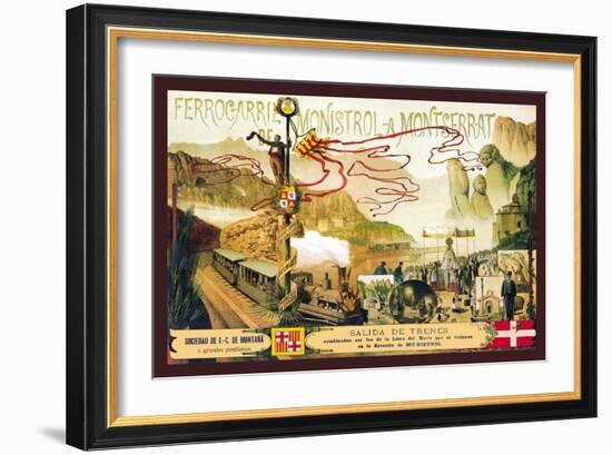 Ferrocaril de Monistrol a Montserrat-J. Ottmann-Framed Art Print