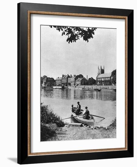 Ferry across the Thames to the 'London Apprentice' Inn, Isleworth, London, 1926-1927-McLeish-Framed Giclee Print