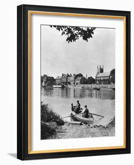 Ferry across the Thames to the 'London Apprentice' Inn, Isleworth, London, 1926-1927-McLeish-Framed Giclee Print