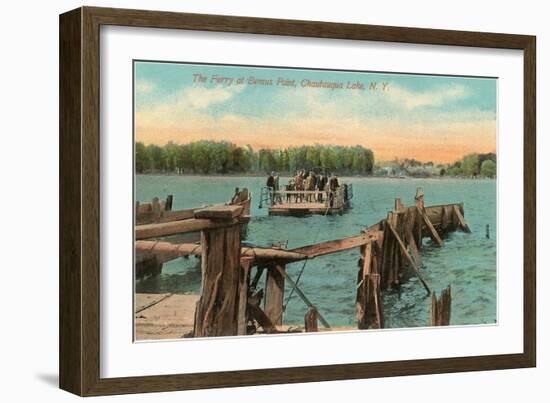 Ferry at Bemus Point, Chautauqua, New York-null-Framed Art Print