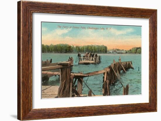 Ferry at Bemus Point, Chautauqua, New York-null-Framed Art Print