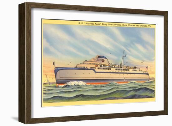 Ferry between Cape Charles and Norfolk, Virginia-null-Framed Art Print