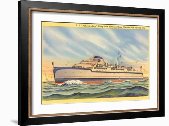 Ferry between Cape Charles and Norfolk, Virginia-null-Framed Art Print