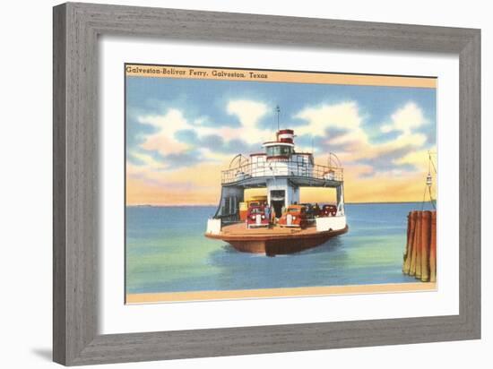 Ferry Boat, Galveston, Texas-null-Framed Art Print